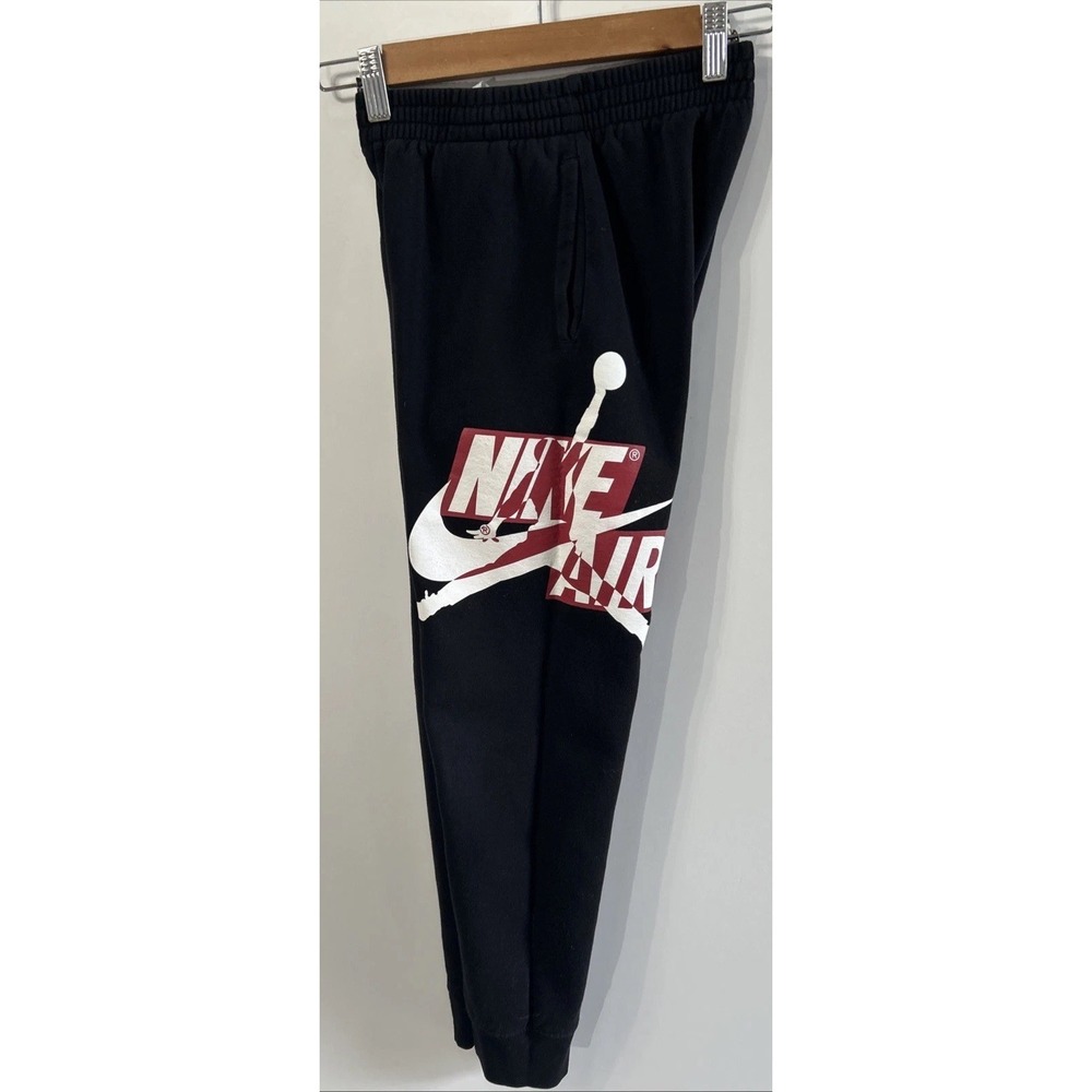 Nike Air Jordan Jumpman Jogger Sweatpants Swoosh Black Med 10-12